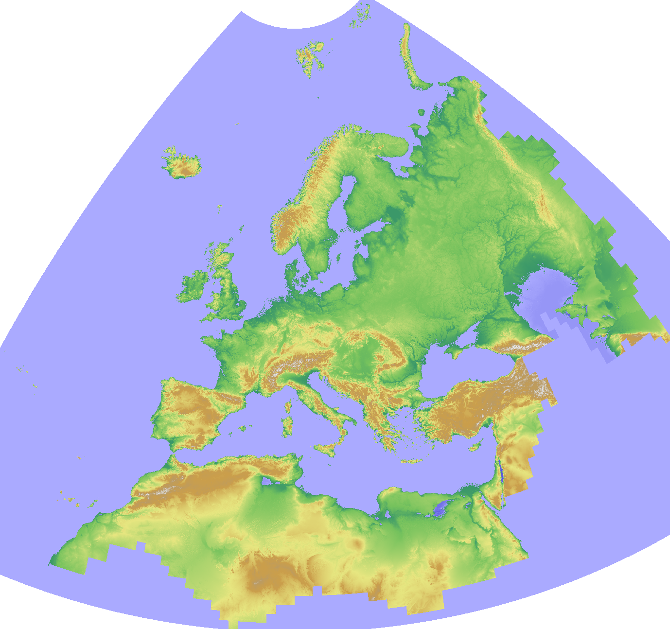 COPERNICUS Digital Elevation Model (DEM) for Europe at 30 meter